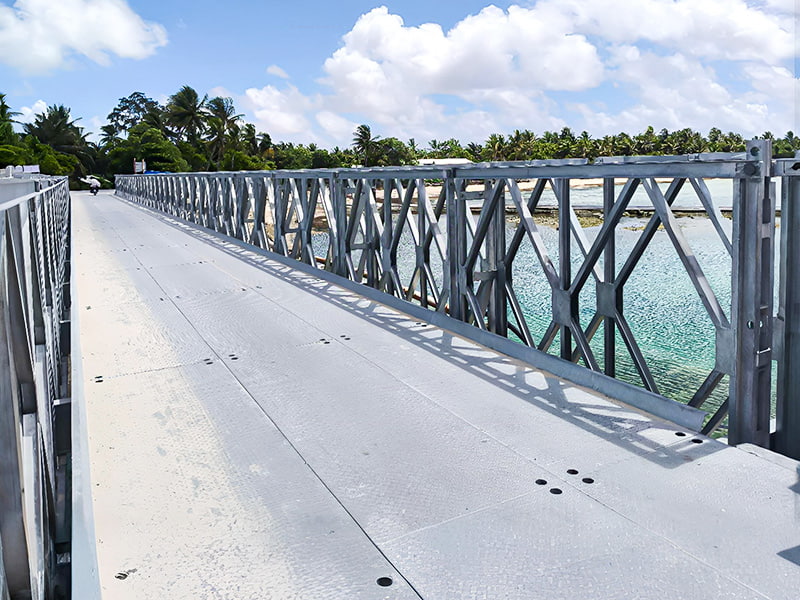CB 200 Bailey Bridge جسر بيلي المجلفن ذو الصف المزدوج وطبقة واحدة